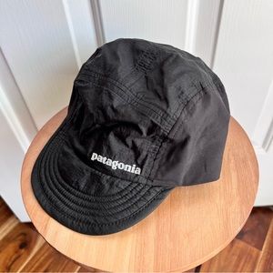 Patagonia Airdini Cap Cycling Running Outdoor Hat Black Duckbill Size Large